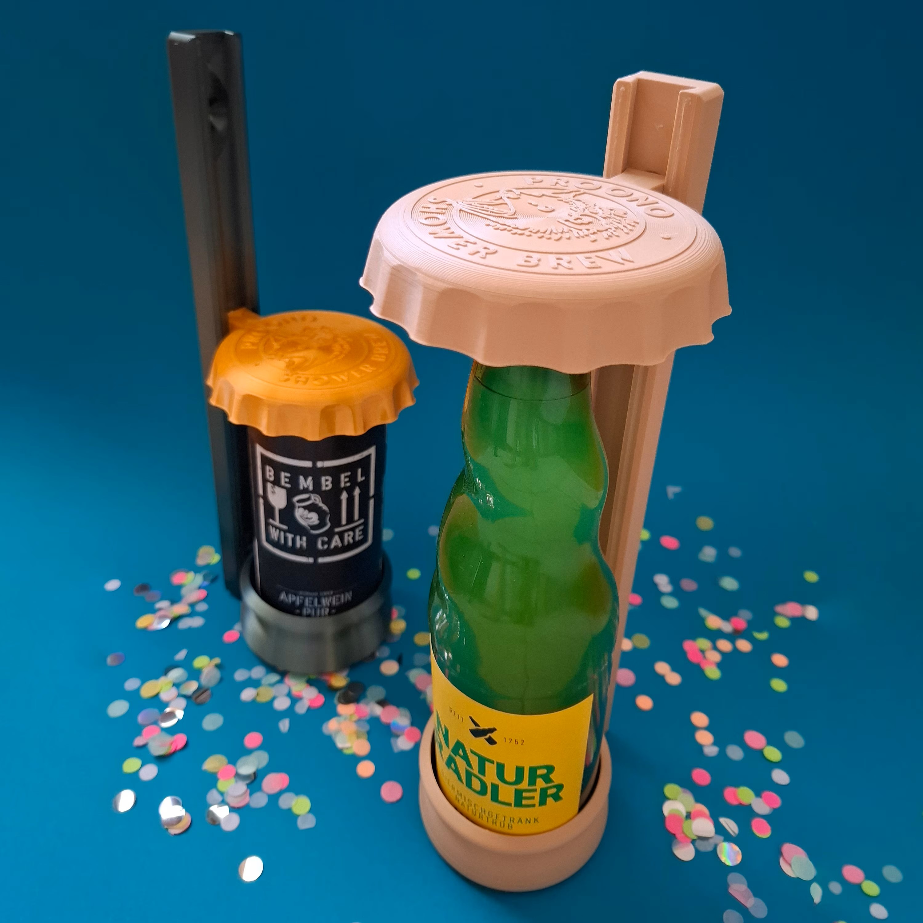 Shower Beer Holder with Cap by proono.unsinn Download free STL model