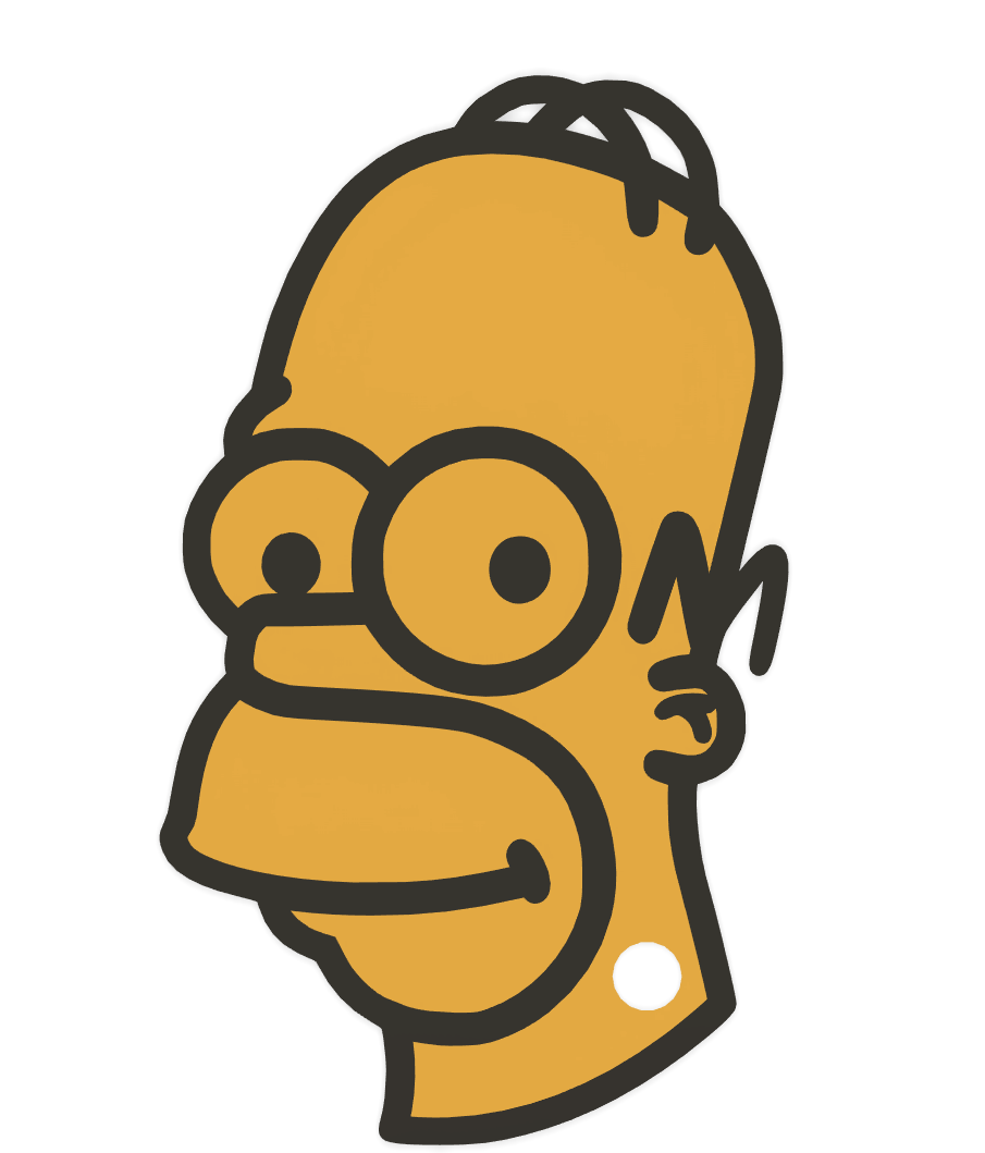 Homer Simpson keychain / klíčenka