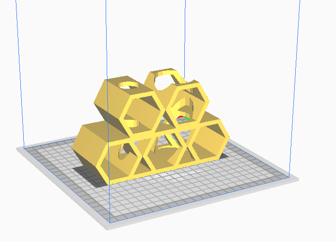 Hexagonal Toothbrush And Toothpaste Holder