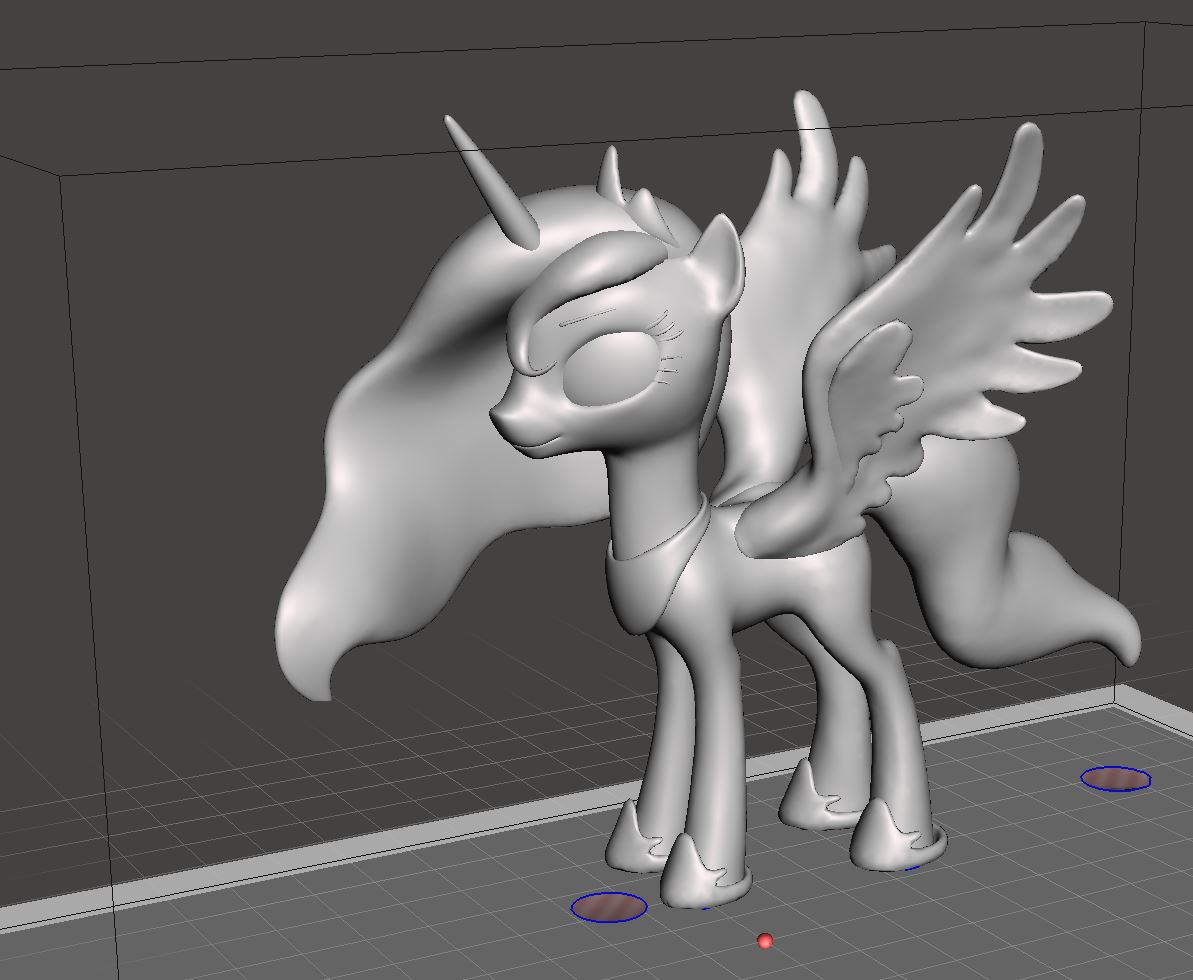 Princess Luna My Little Pony Remix (thicker wings, removed model supports, extra fillets)