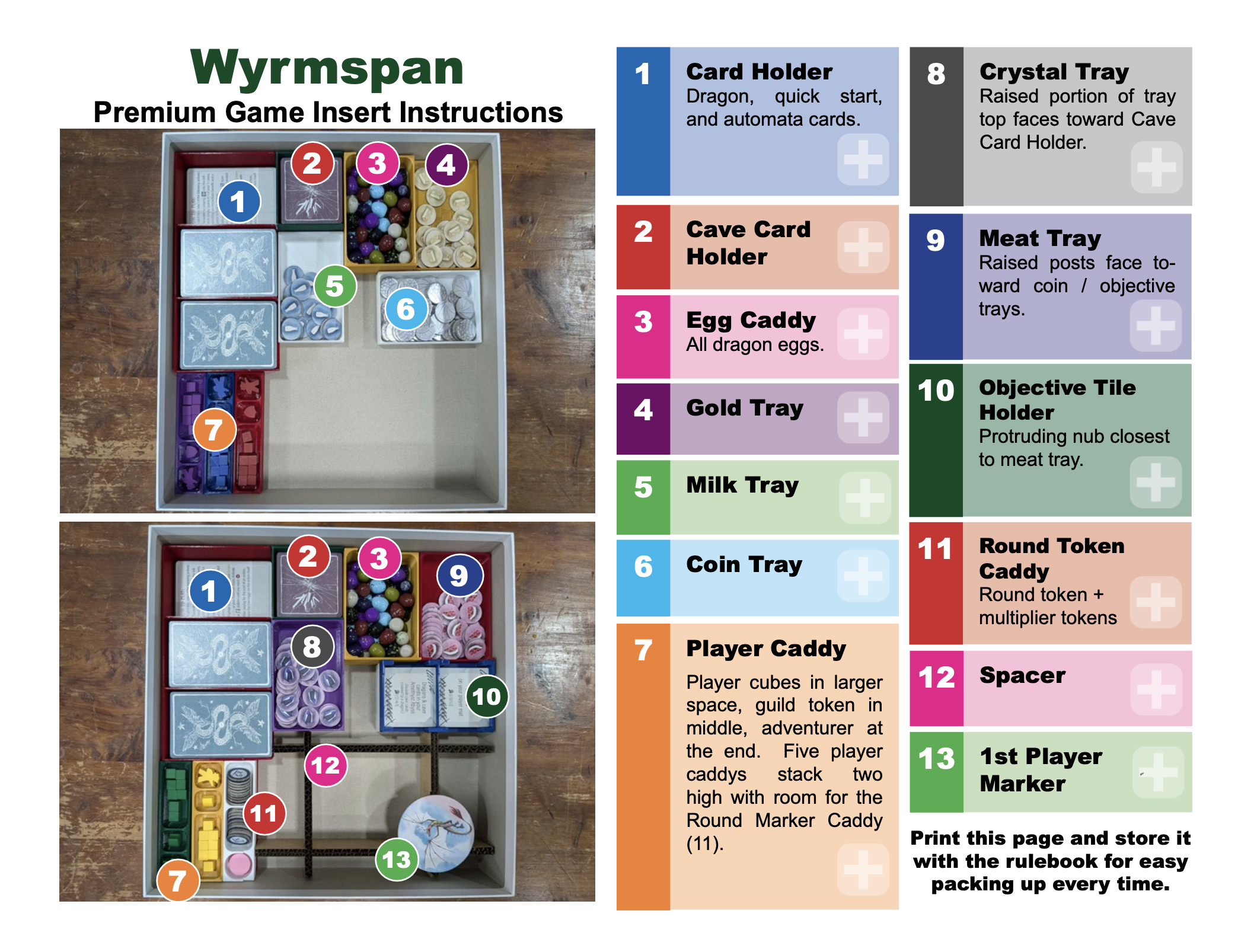 Wyrmspan Board Game Insert autorstwa Aaron Pobierz darmowy model STL
