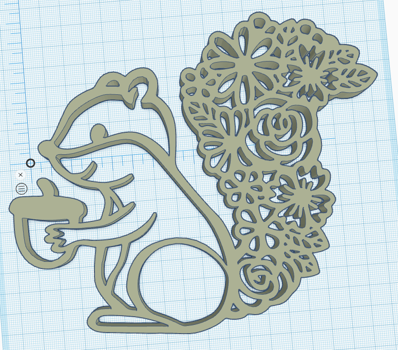 Squirrel with acorn