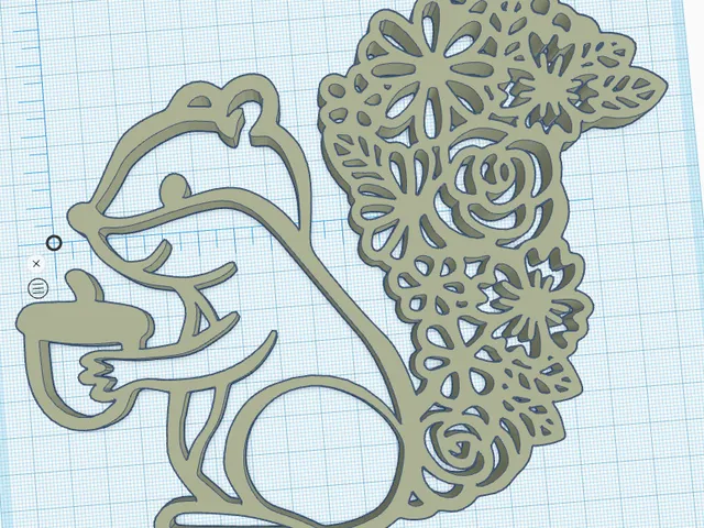 Squirrel with acorn