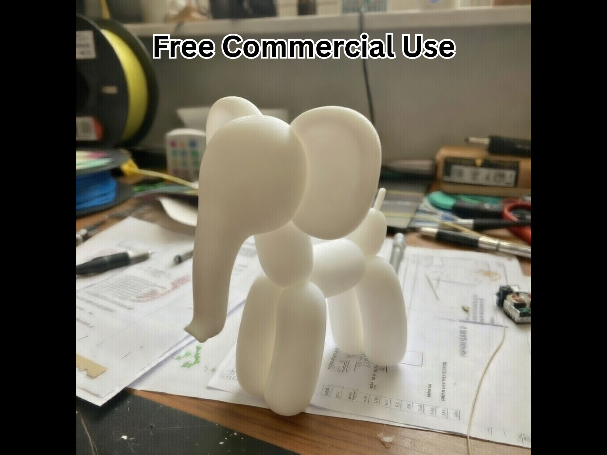 Balloon Elephant Statue