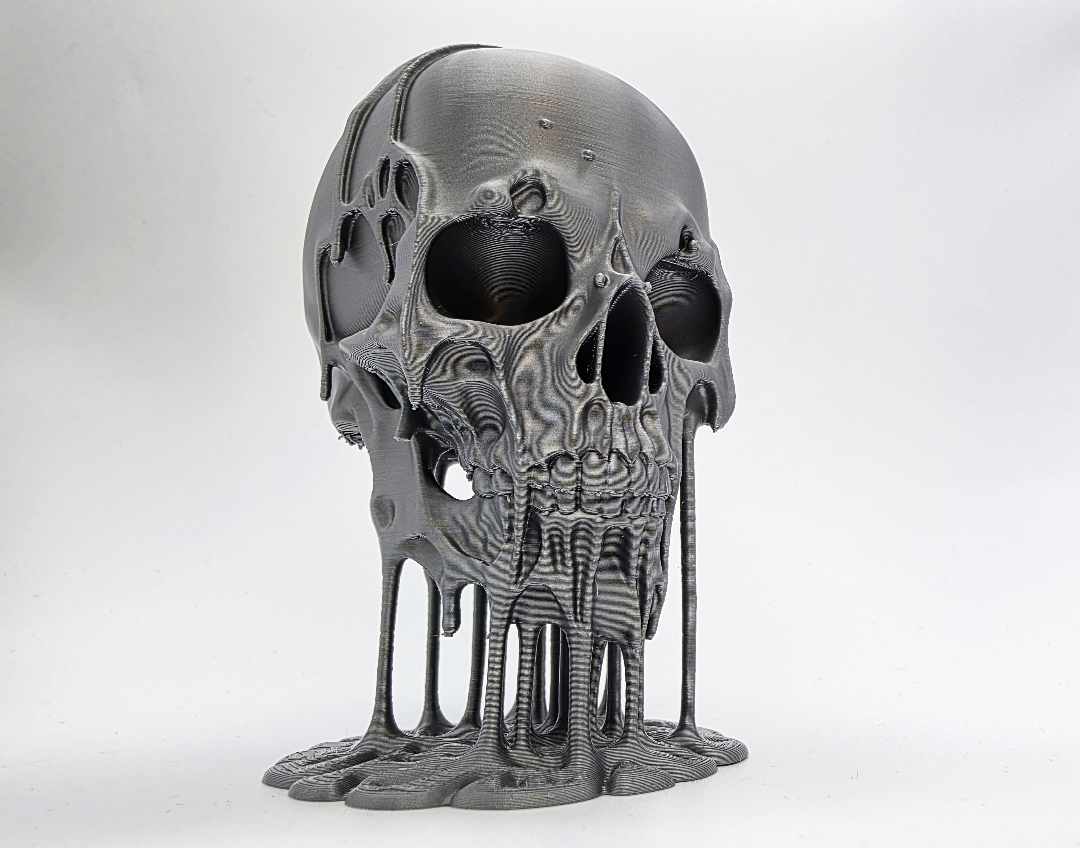 Floating Liquid Skull