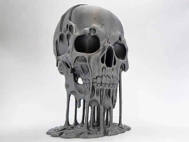 Floating Liquid Skull
