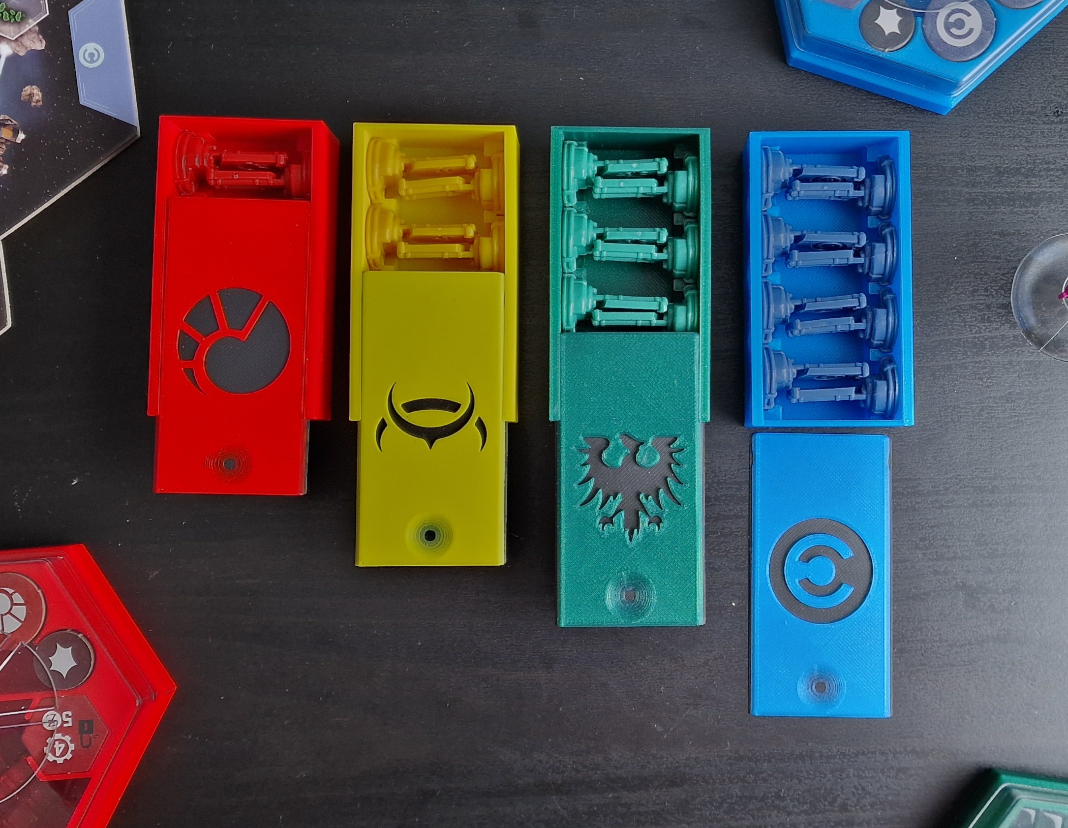 EVE: War for New Eden – System Control Flag Miniatures Boxes