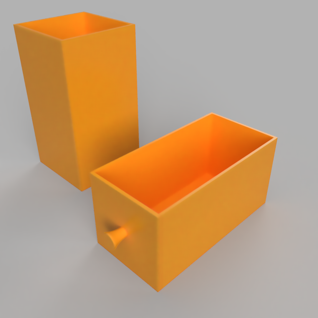 small self assemble drawer 10,4cm x 5,4cm x 5,4cm