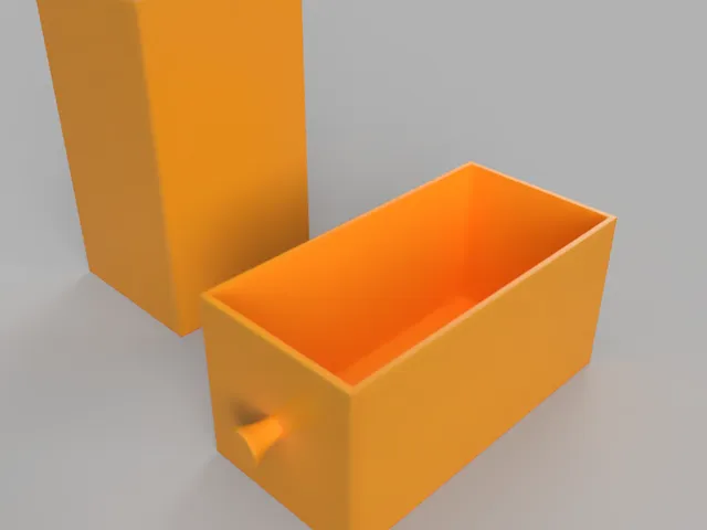 small self assemble drawer 10,4cm x 5,4cm x 5,4cm