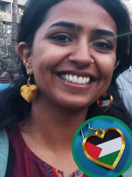 Palestine Heart Earring / Necklace