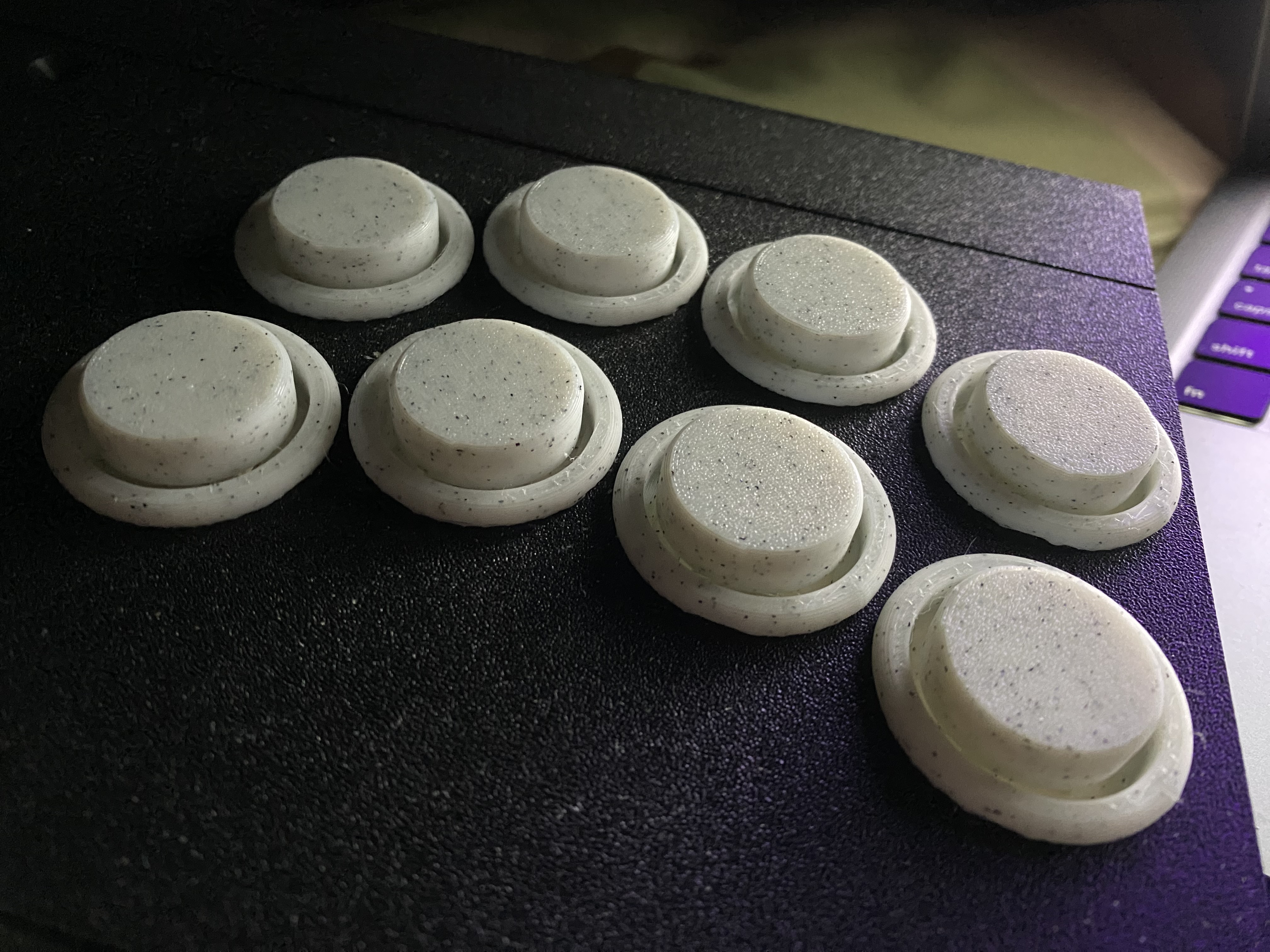 flat arcade button