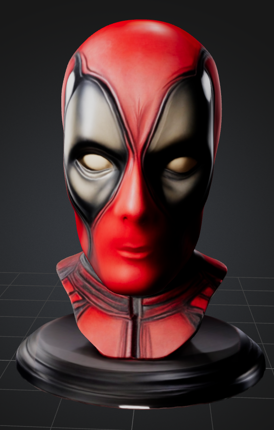 Deadpool head bust — thumbnail 2