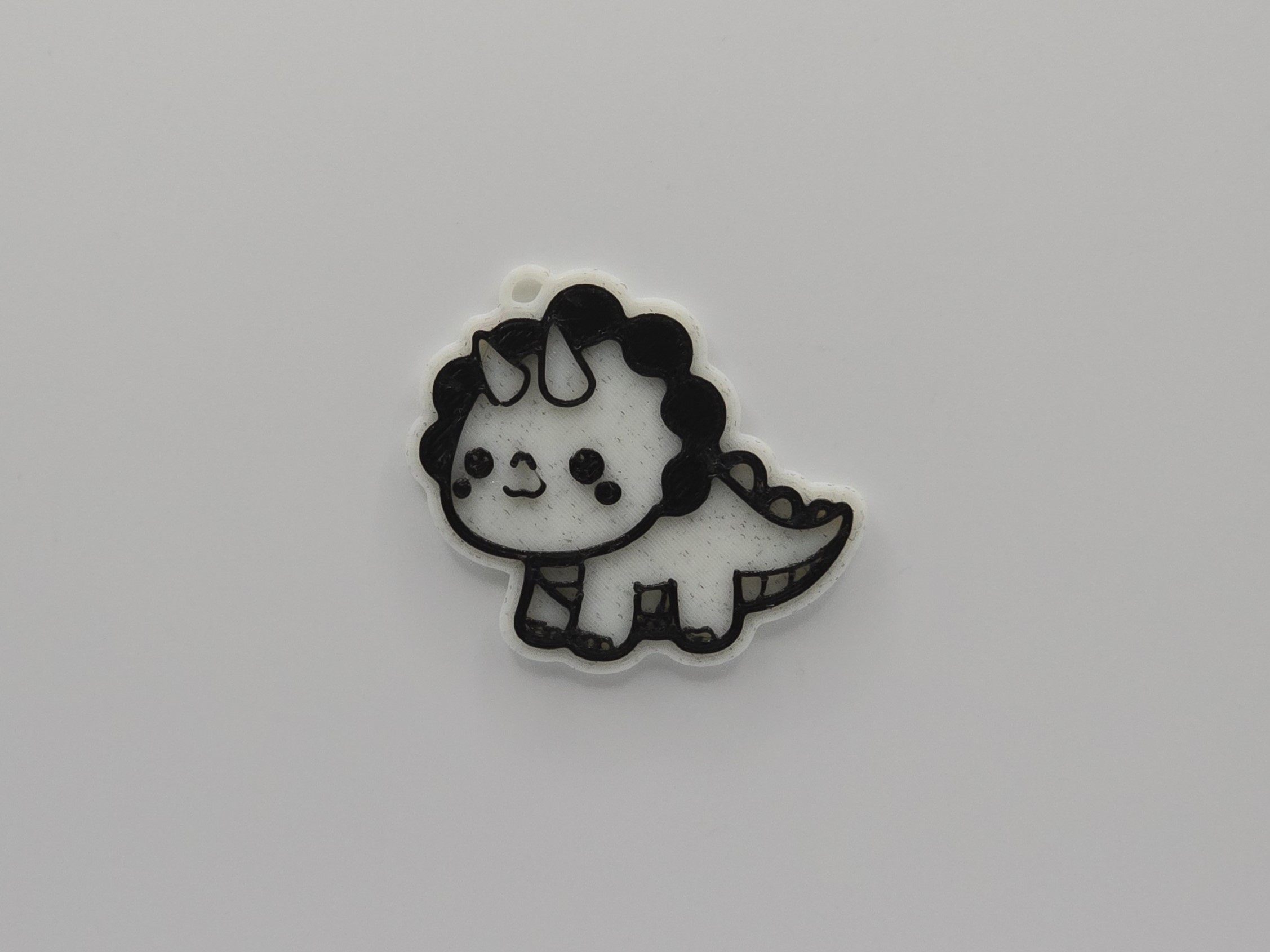 Cute Triceratops Keychain