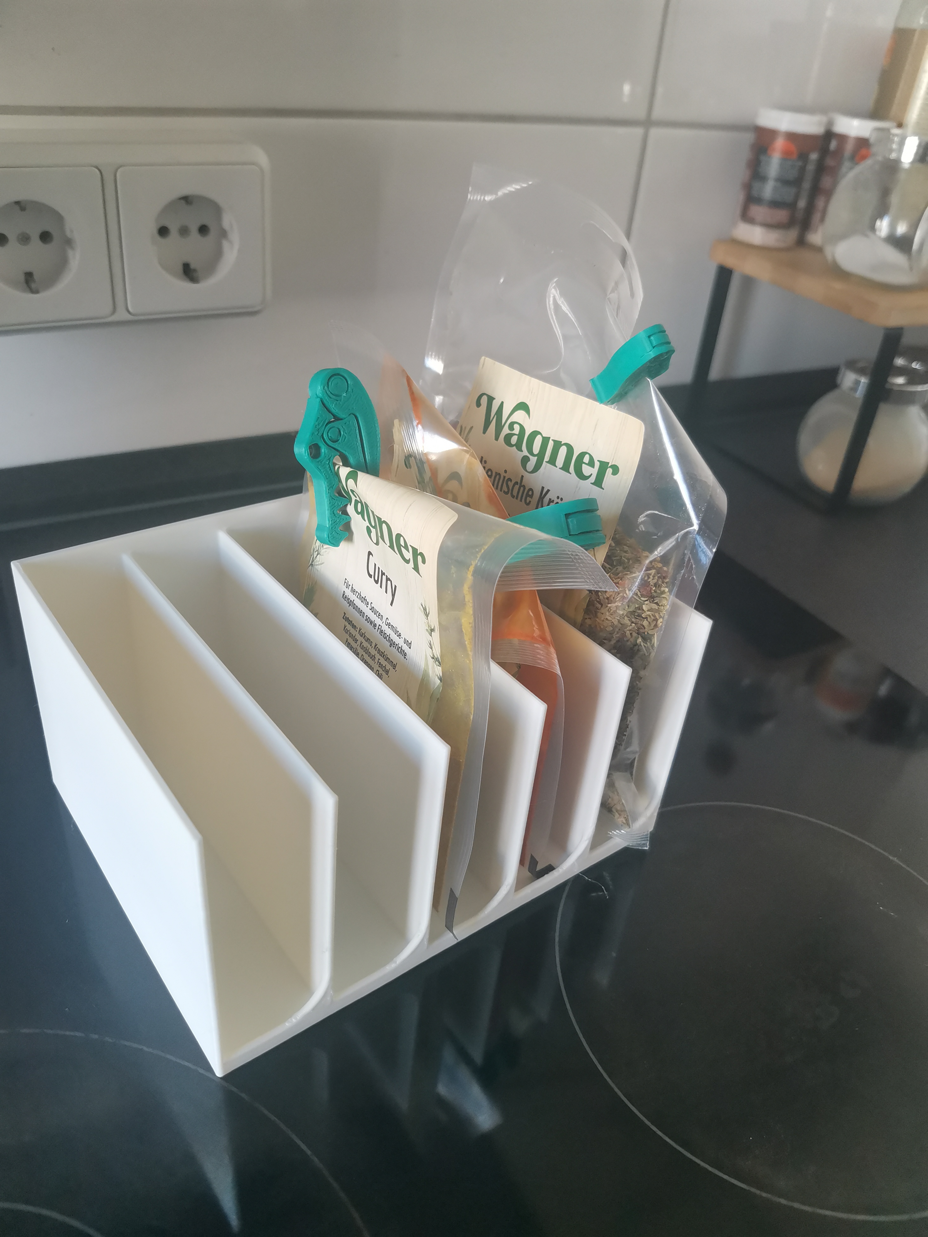 Large Kitchen Packet Organizer with Side Access