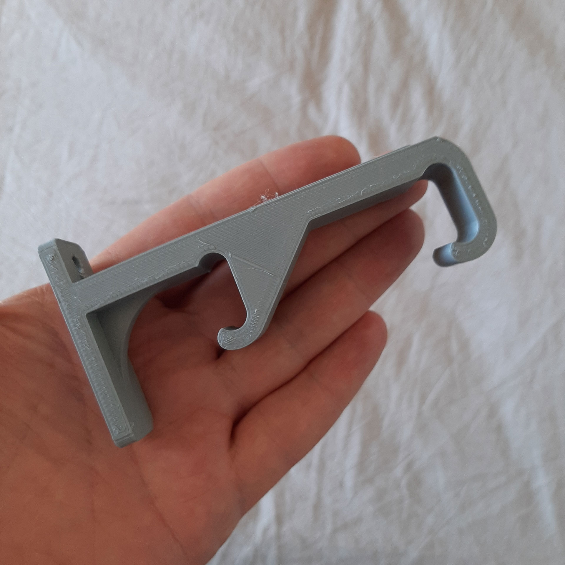 Curtain rail support bracket (Double C-Type)