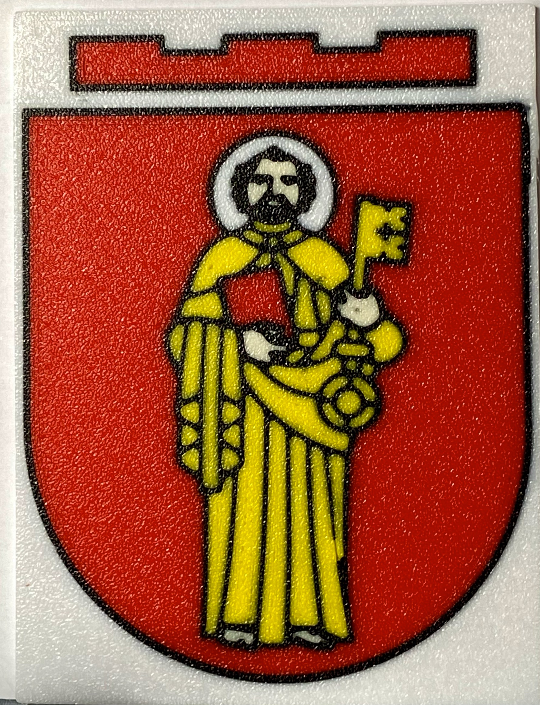Multi-color Cover Plate for revised Phone Holder (here: Crest of Trier) — thumbnail 2