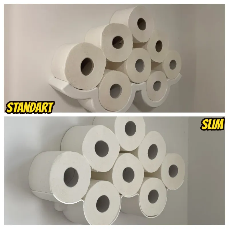 Toilet paper holder - cloud shaped - no screws needed (3m command strips)  by ciaocibai, Download free STL model