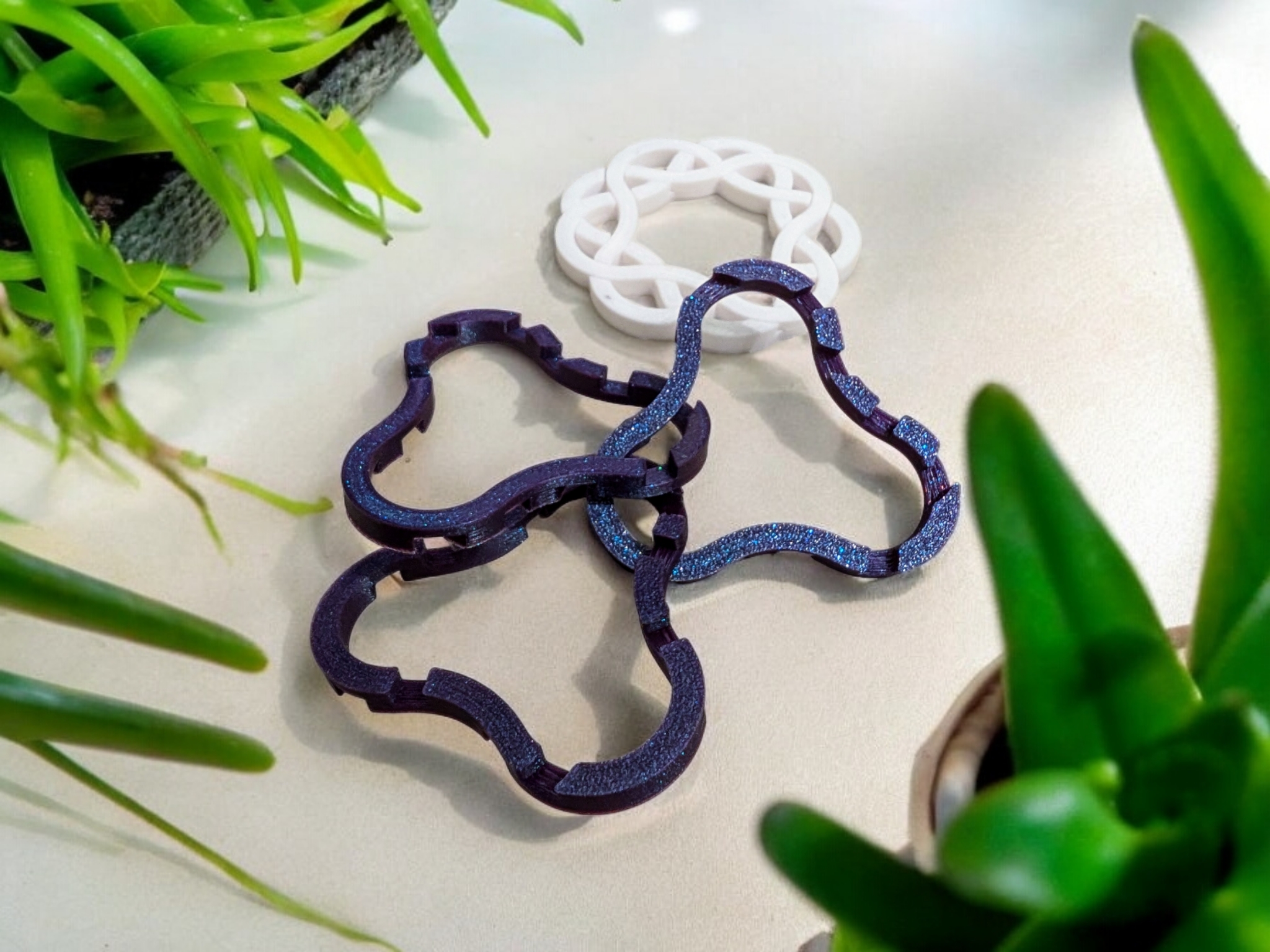 Miniatura 4 do modelo 3D Coaster Interlocking Puzzle Brain Teaser