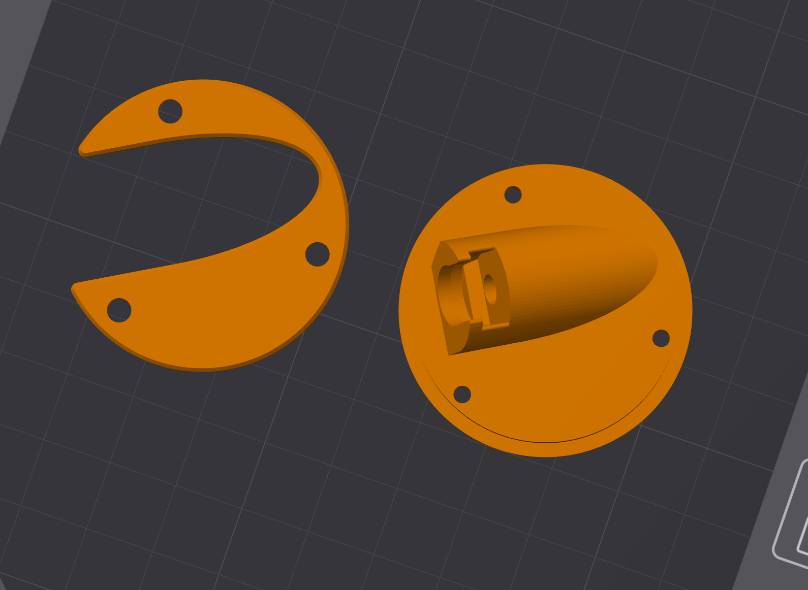 Urbi Rotating 0.2 Bowden Rear PTFE Entry (Properly split up)