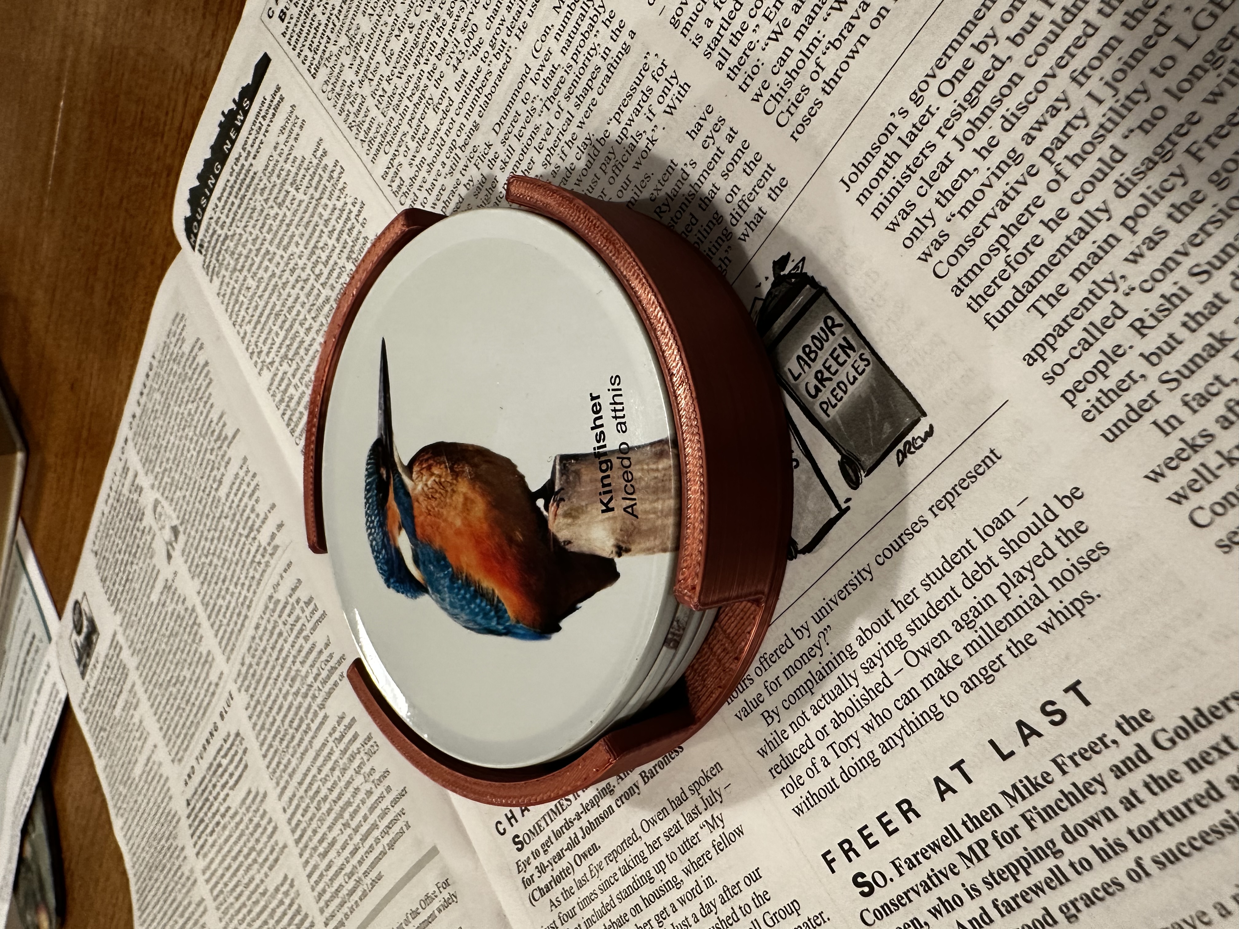 Parametric coaster holder by TonyW Download free STL model