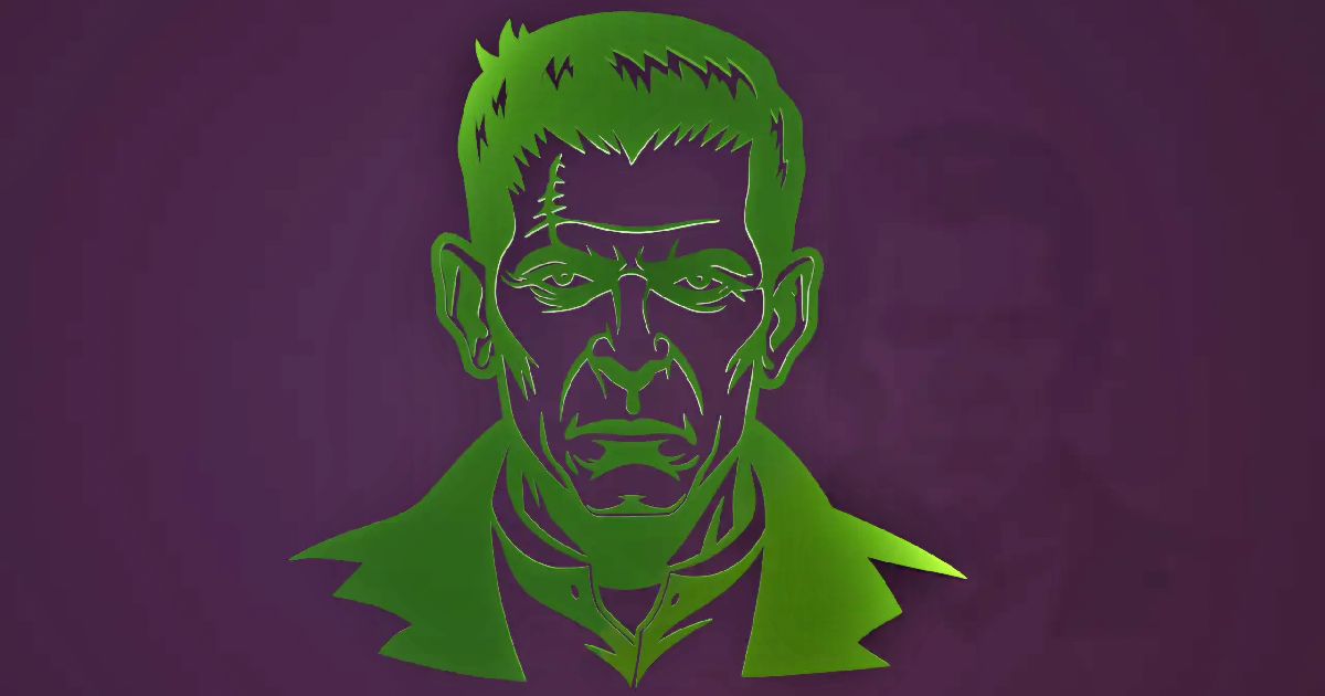 Frankenstein Head Wall Art Cutout by Blakesmakes3d Download free STL