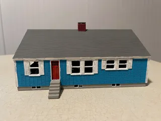 HO Scale Cape Style House