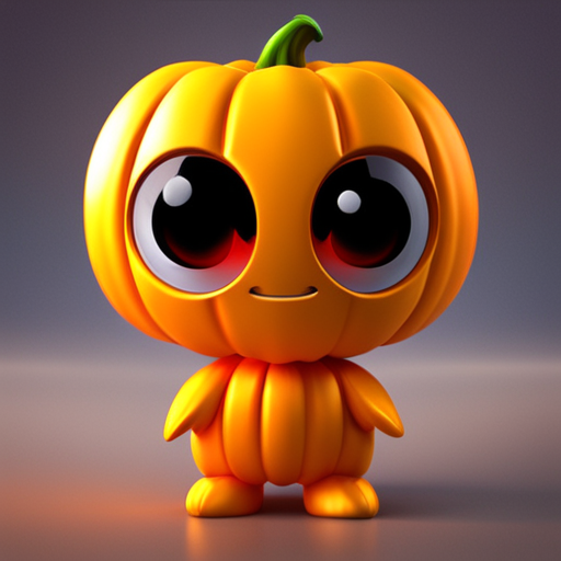 Miniatura 2 do modelo 3D Cute Pumpkin Men