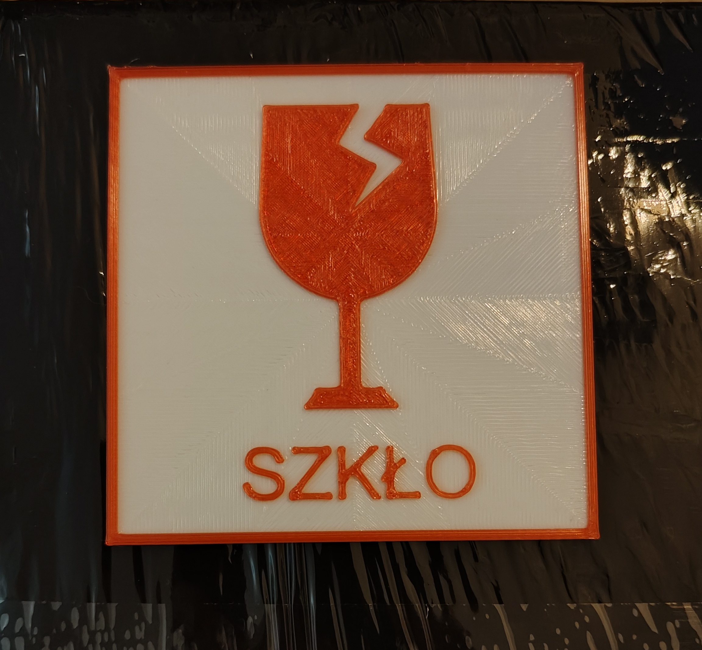 Fragile package, uwaga szkło