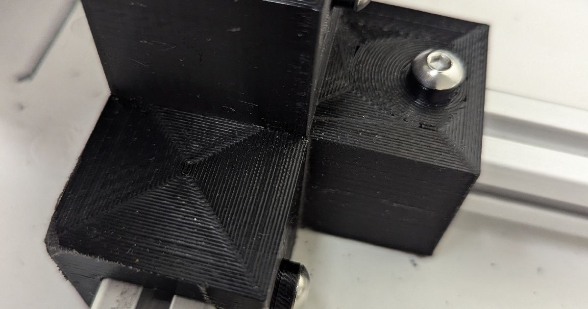 20x20 Extrusion Corner Mount by Nfreytag Download free STL model