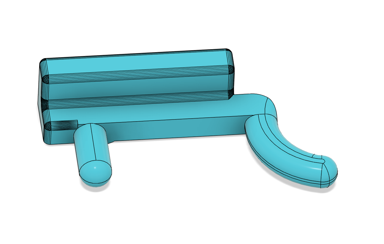 Universal Peg Board Peg System with Rounded Pegs 3D model thumbnail