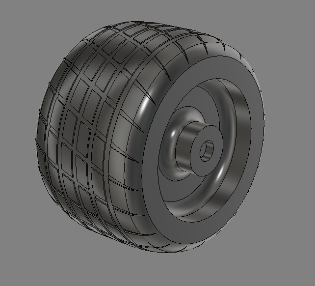 Onewheel mini replacement wheel/tire treaded Hoosier
