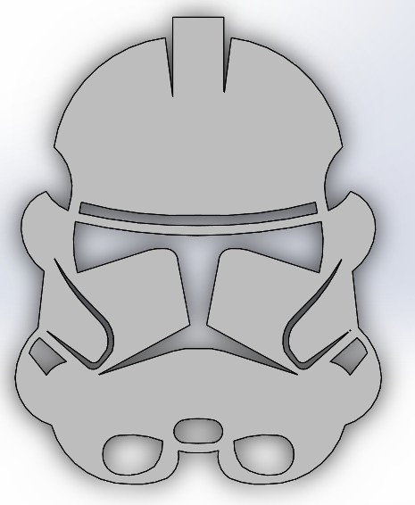Storm trooper helmet 2d