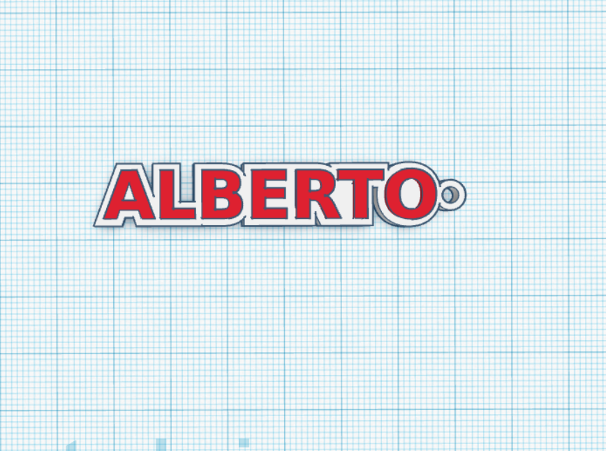 Llavero nombre Alberto