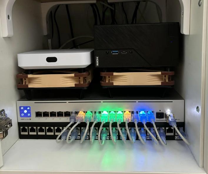 Custom Patch panel to have bellow your switch in a small closet as