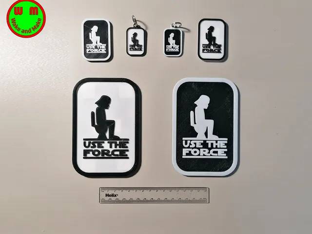 Use the Force Wall Sign and Keyring