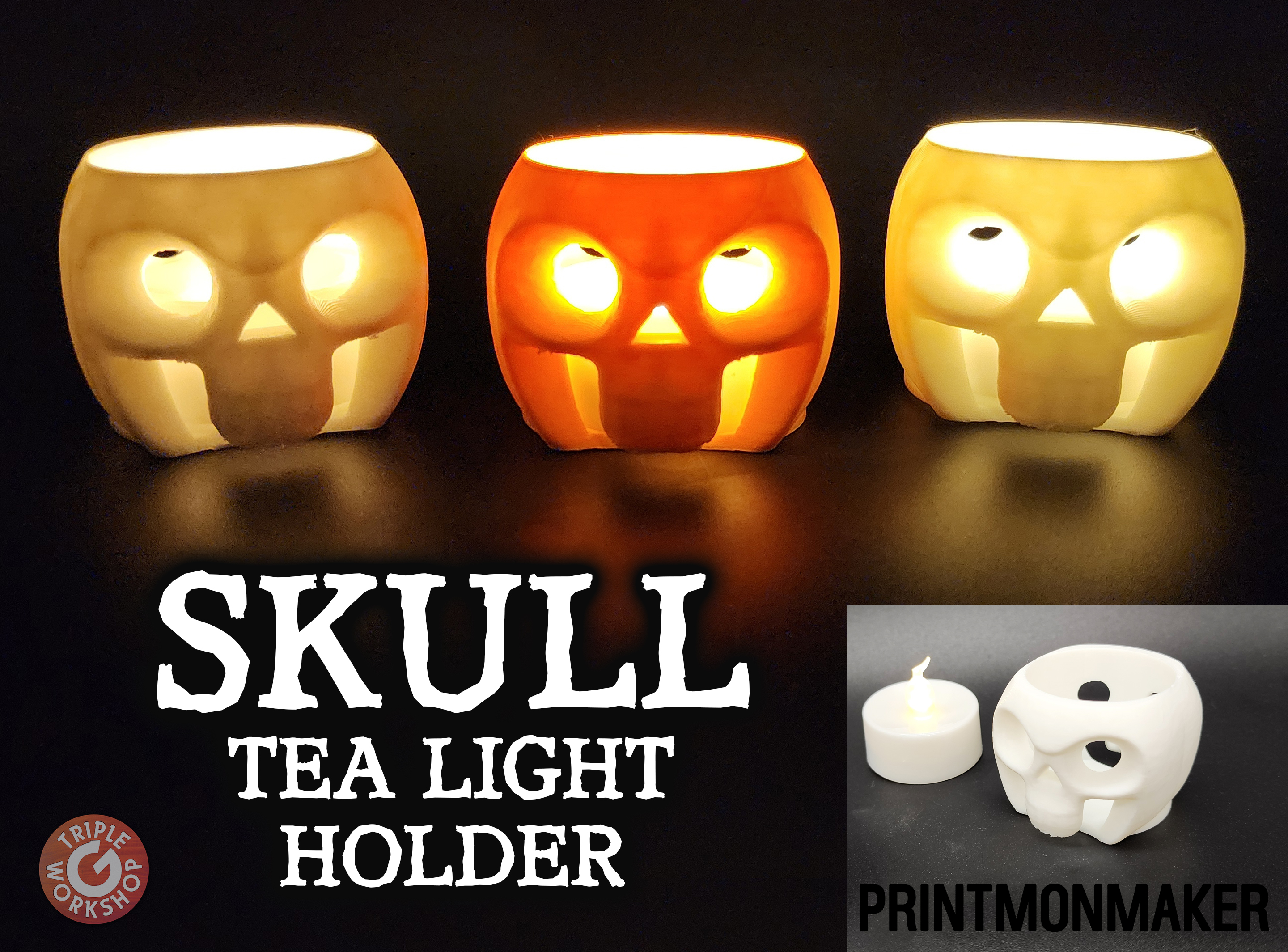 Skull Tea Light Holder