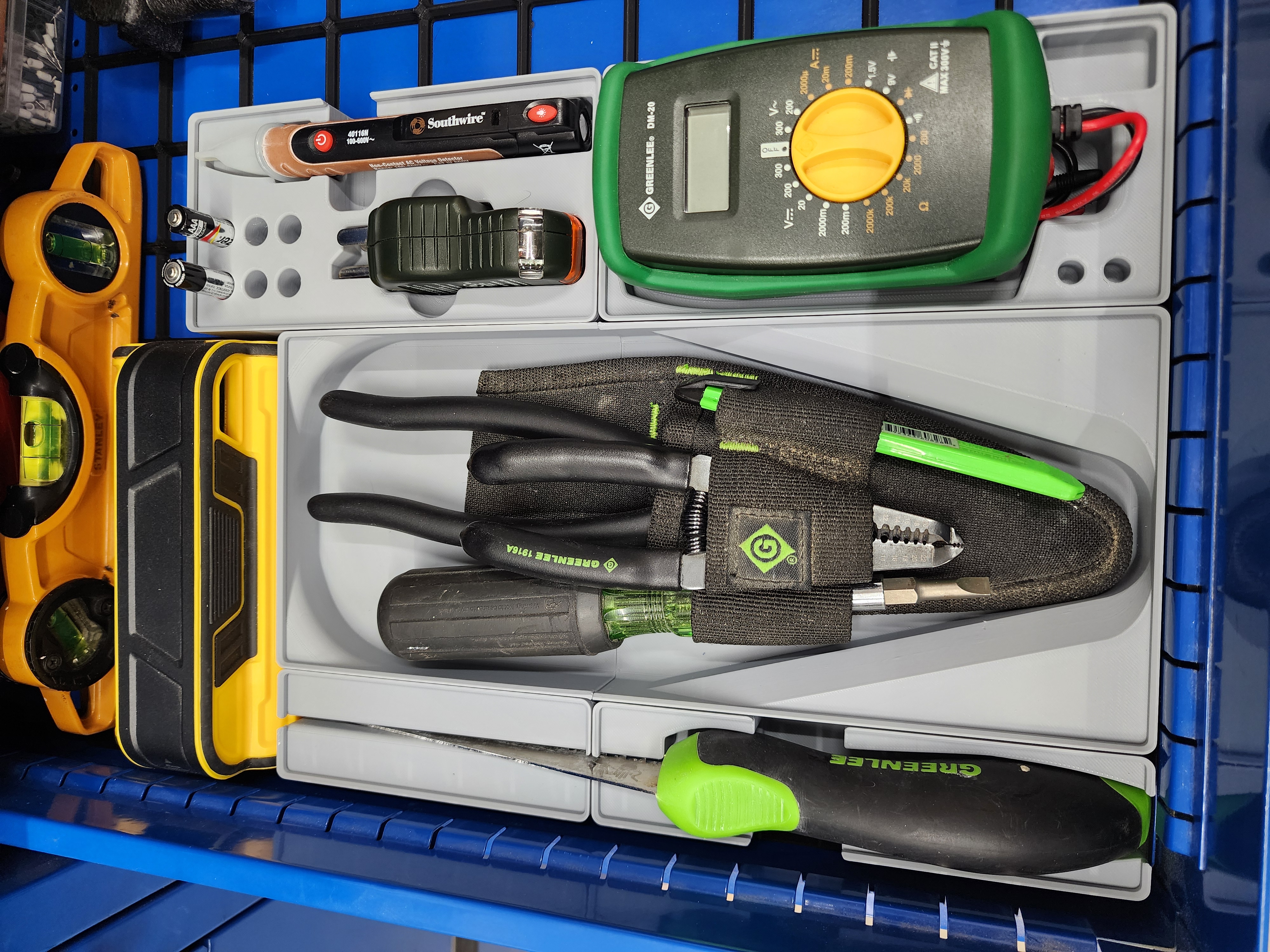 Common electrical tools and testers - gridfinity