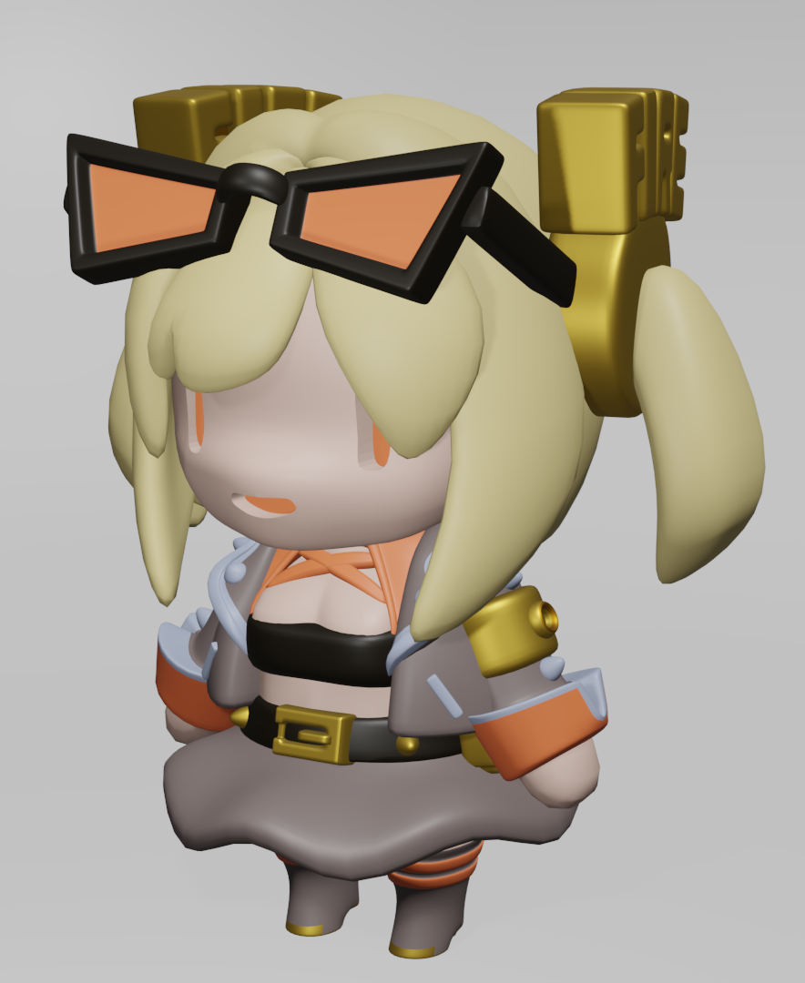Burnice Chibi from Zenless Zone Zero