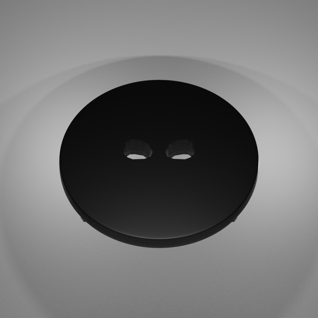 Miniatura 2 do modelo 3D A skull Button