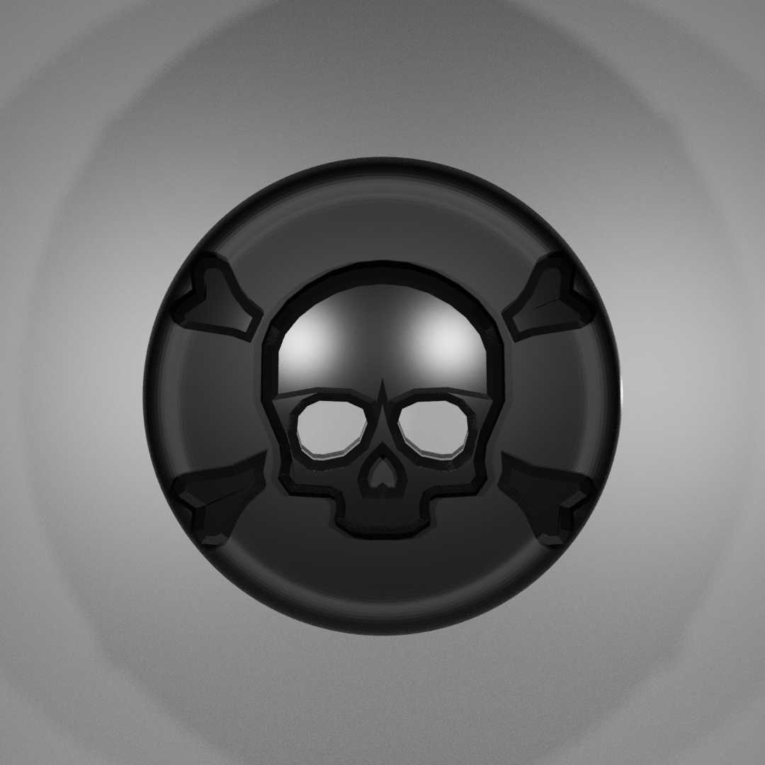 A skull Button