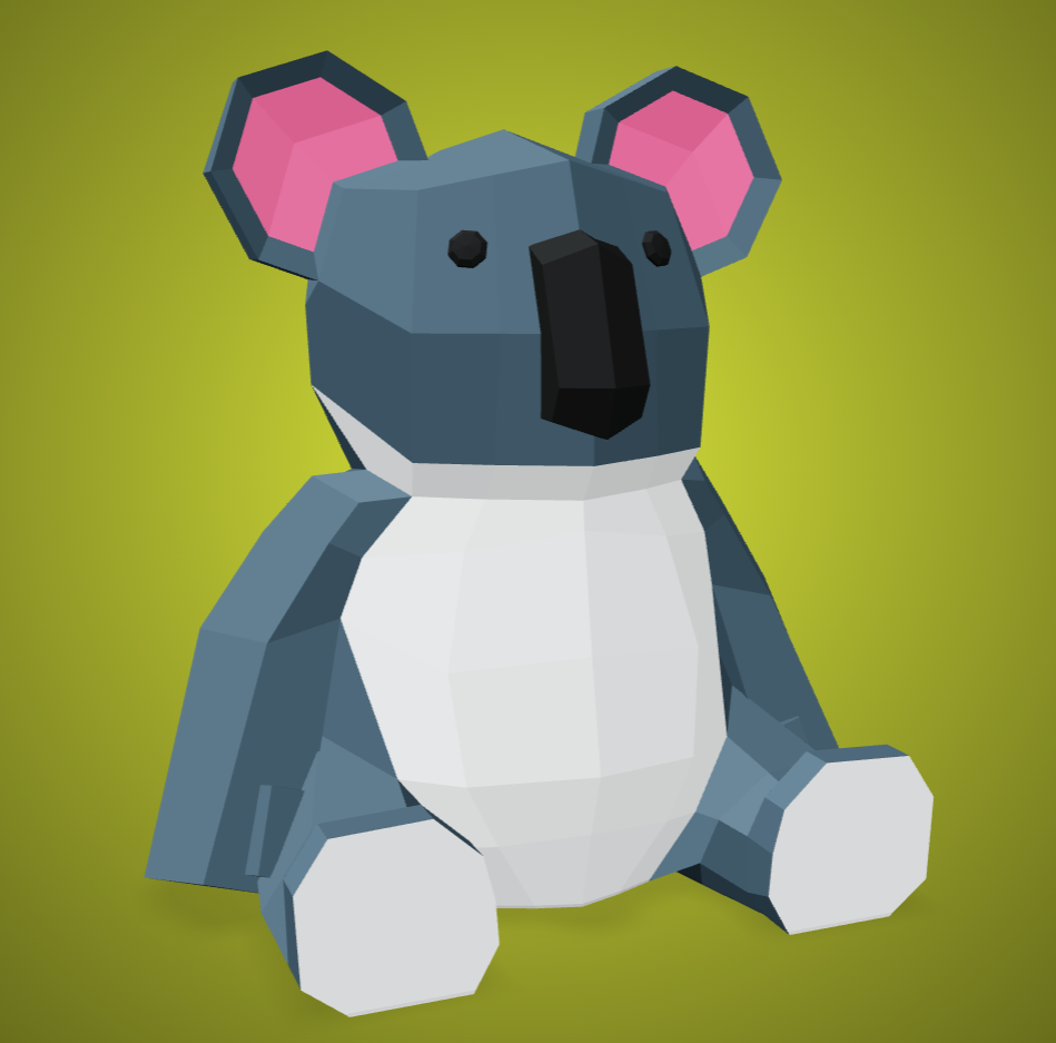 Low Poly Koala [Poly Pizza] — miniatura 2