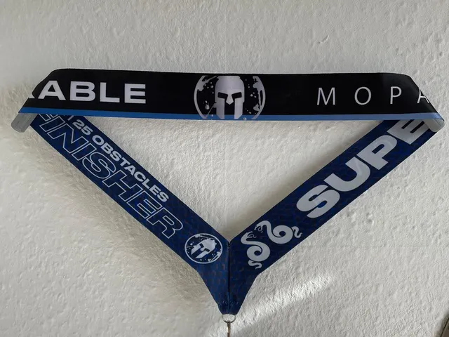 Spartan medal wall holder