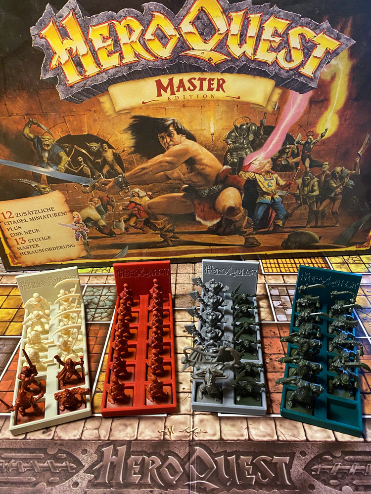 HEROQUEST Miniature Stand / Insert 2x6 (Figurenständer für Heroquest)