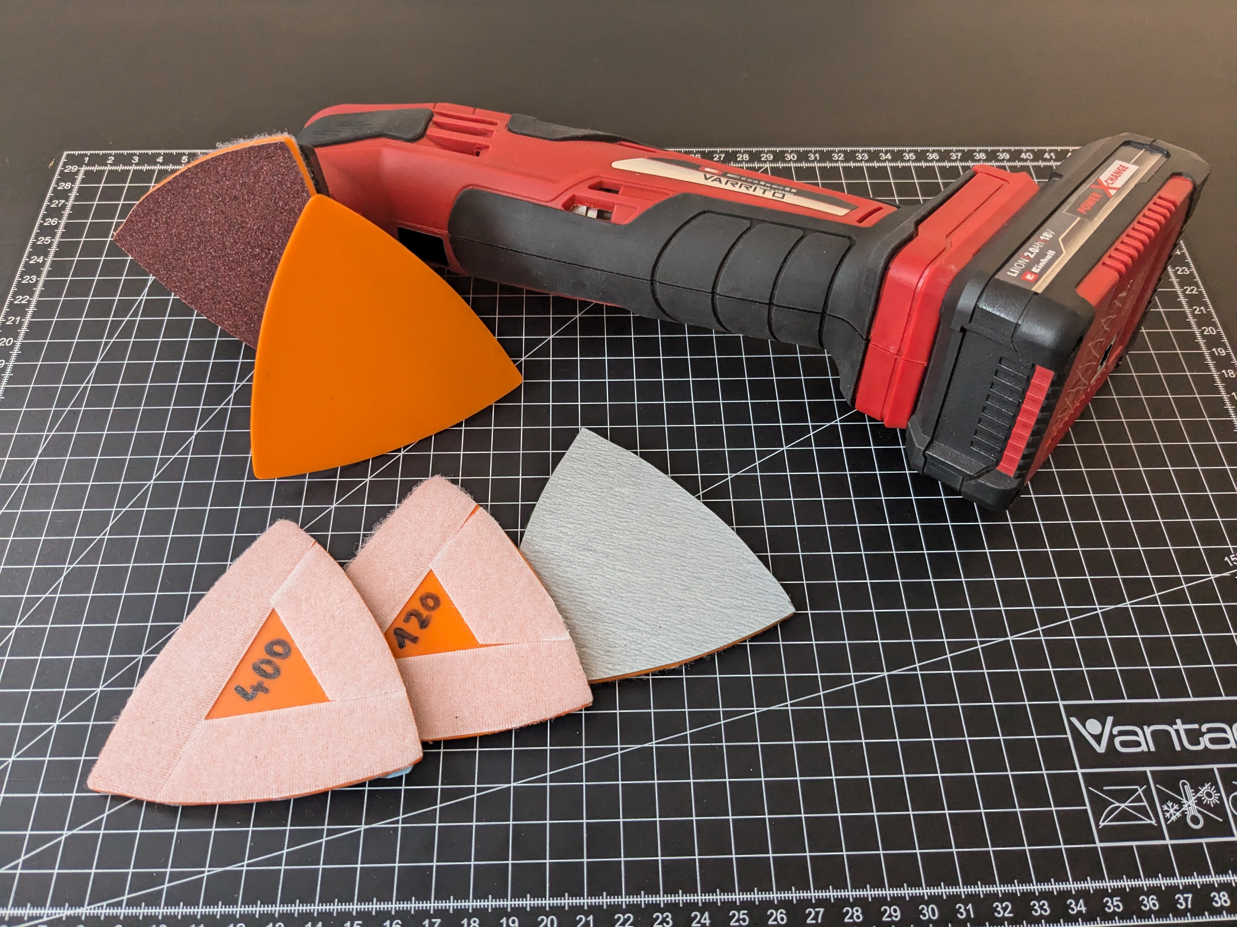 Triangular Sanding Pad Shim/Plate For Oscillating MultiTools [Einhell