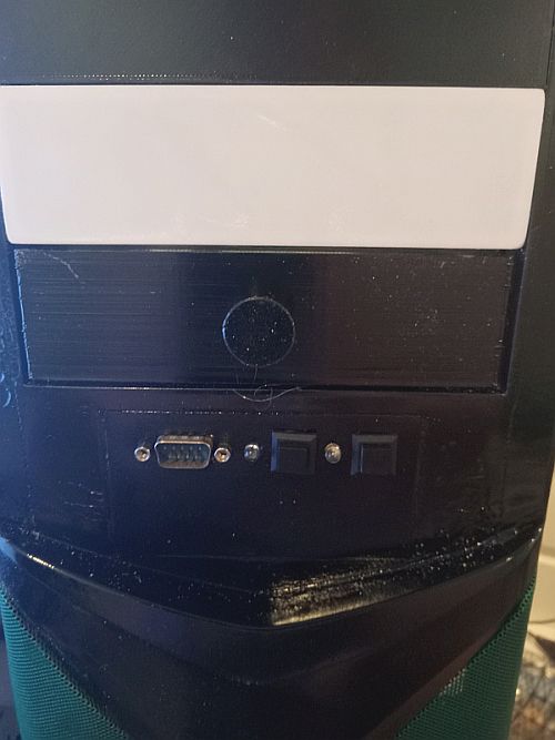 Dual 3.5" bay cover