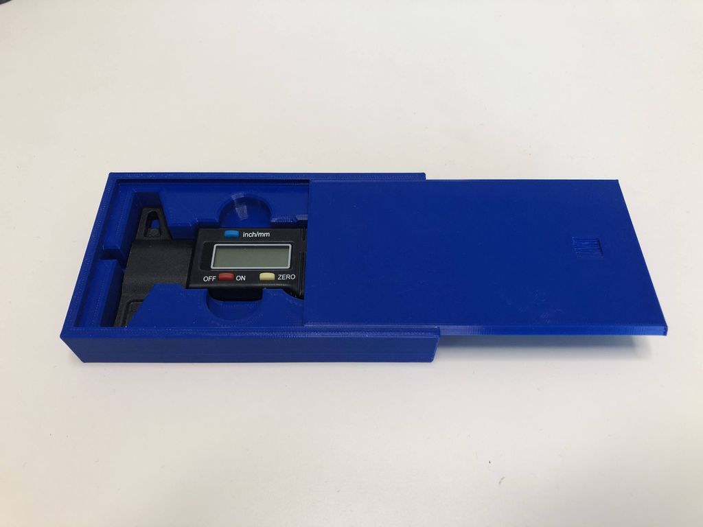 Tyre Gauge Box by mirabatek Download free STL model