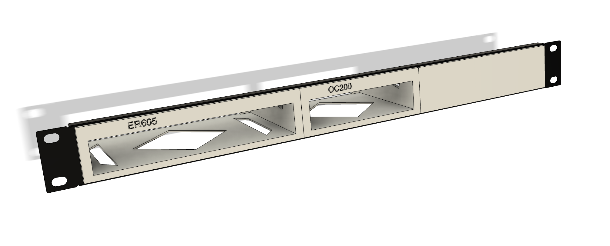 Modular rack adapter for SDN TP-Link OMADA network equipment