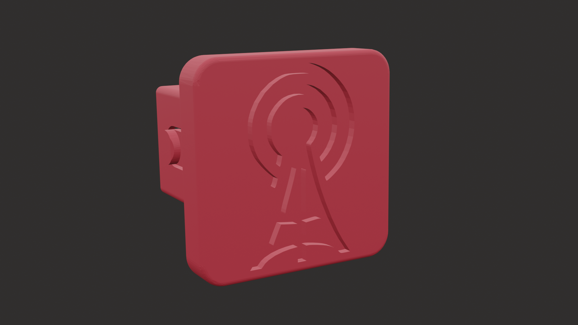 Amateur radio trailer hitch cover