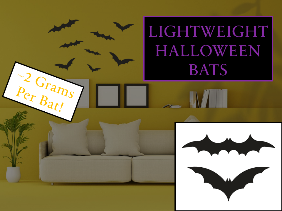 Lightweight Halloween Wall Bats