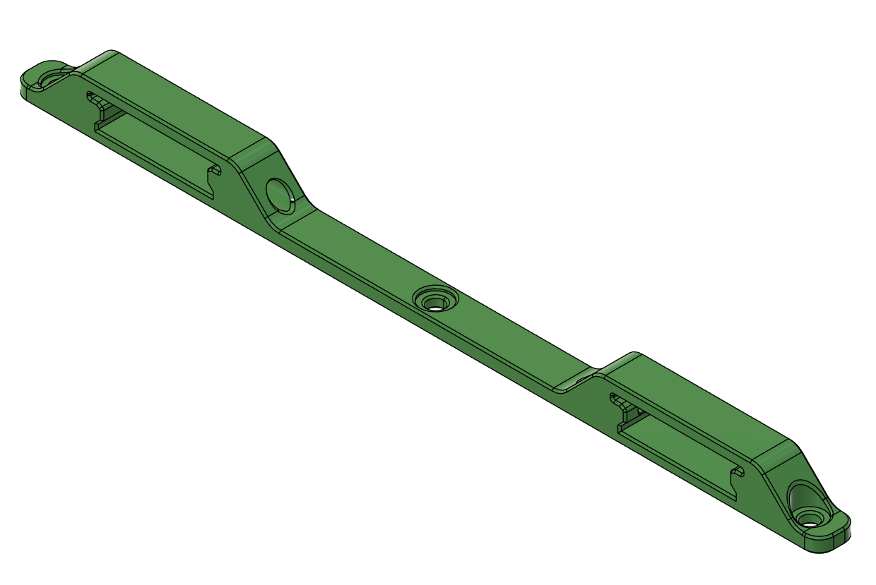 Siboor Trident Inverted Electronics DIN holder